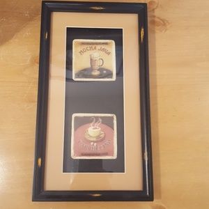 Coffee decor framed art